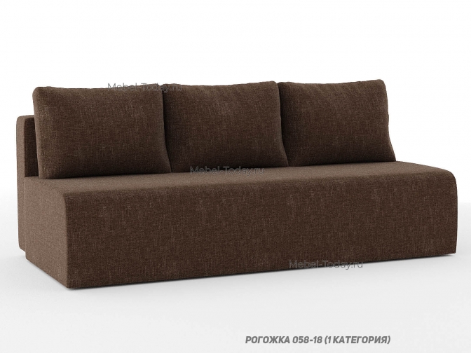 Диван еврокнижка Диана без подлокотников, спальное место 145*190, дизайн 1