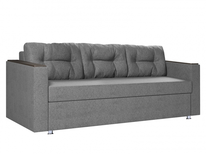 Диван Атлант-2 механизм еврокнижка, спальное место 140х190, обивка рогожка серая или коричневая