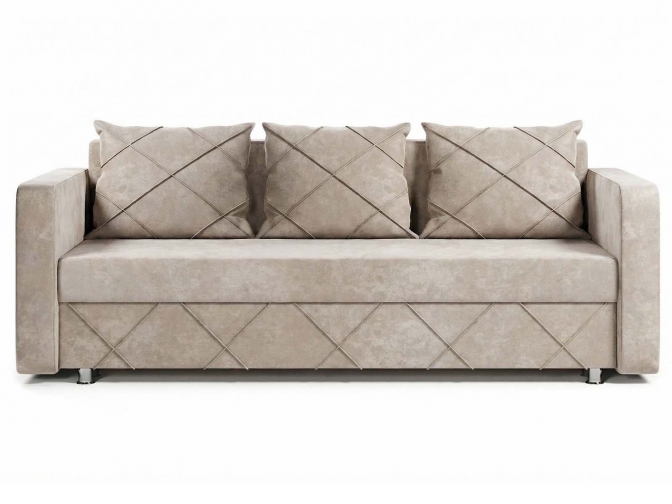 Диван Стелла механизм еврокнижка обивка плюш бежевый