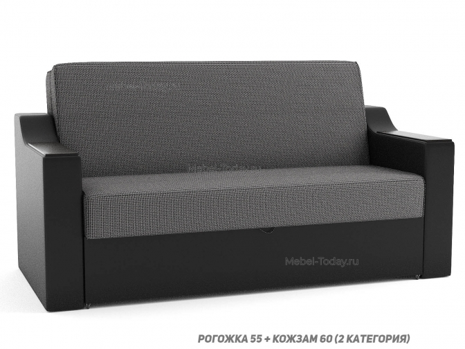 Диван-кровать аккордеон Людмила 160х195 см с накладками МДФ