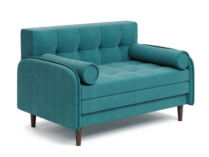 Диван Монро с деревянными опорами (Велюр Энерджи Azur)