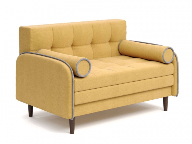 Диван Монро с деревянными опорами (Велюр Кабрио 27 + Велюр Энерджи 810_19)