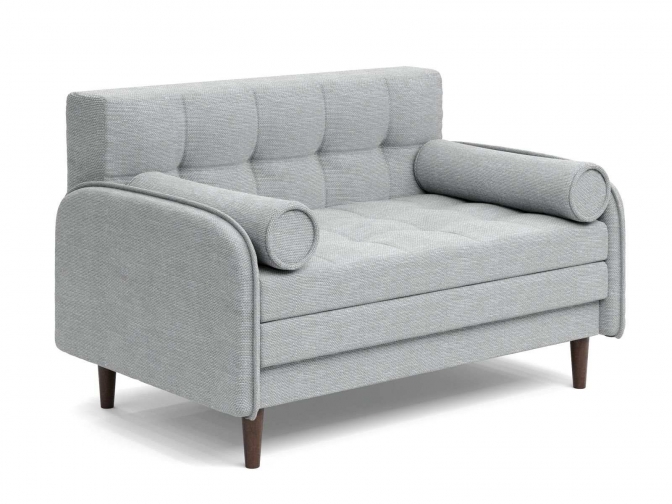 Диван Монро с деревянными опорами (Рогожка Мальта Лайт 16)