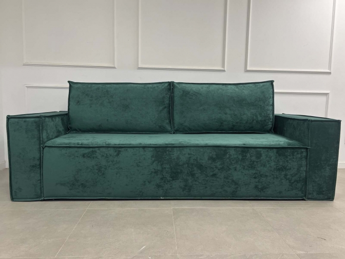 Диван Лофт еврокнижка, спальное 150×200, ящик для белья, обивка велюр или рогожка