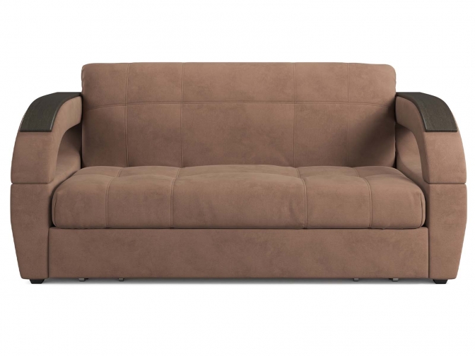 Диван аккордеон Монреаль с МДФ накладками на металлокаркасе, обивка велюр или рогожка