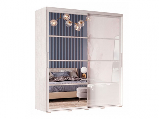 Шкаф-купе Крафт-6 Ясень Белый