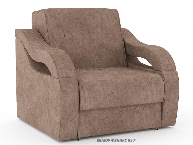 Кресло-кровать Сильва 80 см механизм аккордеон, спальное место 80х194, обивка велюр или рогожка