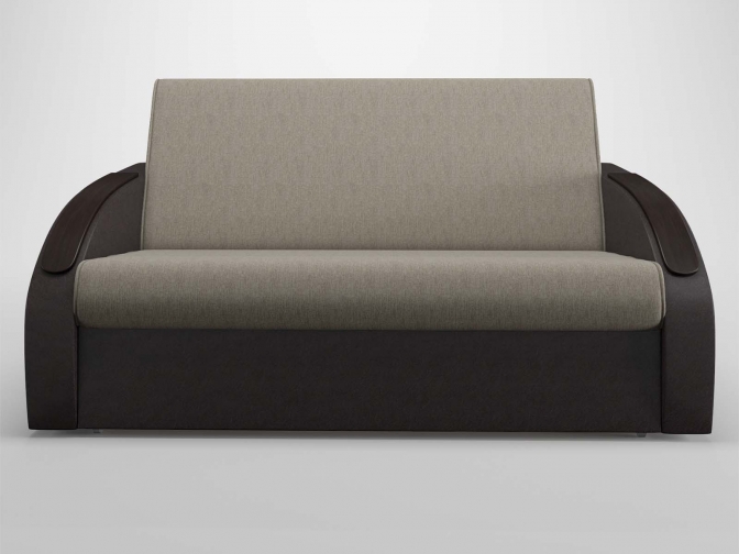 Диван аккордеон Фишер-2 с МДФ накладками, спальное место 120*195 см, обивка велюр или рогожка