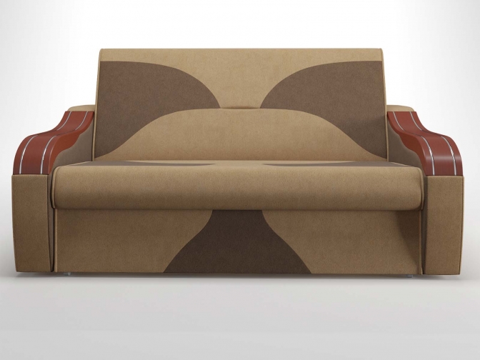 Диван аккордеон Вестерн с накладками, спальное место 120*195 см, обивка велюр или рогожка