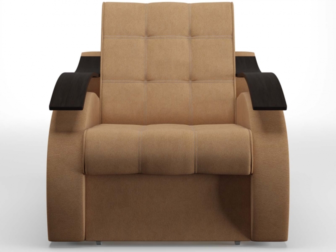 Кресло-кровать аккордеон Братислава с МДФ накладками, спальное место 60*195 см, обивка велюр или рогожка