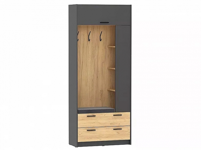 Шкаф комбинированный Оттавия НМ 014.64 Антрацит