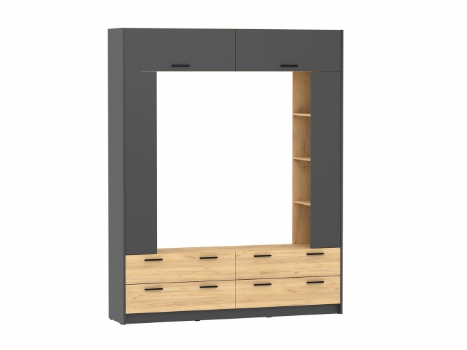 Шкаф комбинированный Оттавия НМ 014.65 Антрацит
