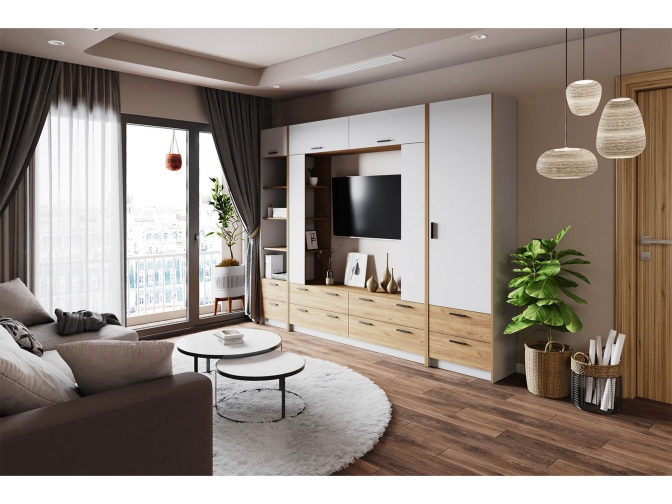 Гостиная Оттавия 1 Белый