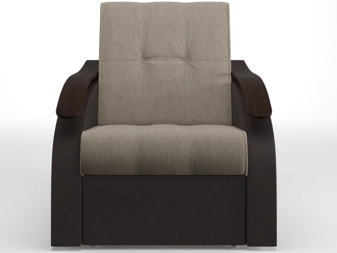 Кресло-кровать аккордеон Тополек с МДФ накладками, спальное место 60*195 см, обивка велюр или рогожка