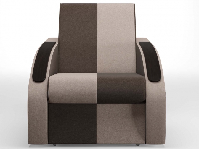 Кресло-кровать аккордеон Фишер с МДФ накладками, спальное место 60*195 см, обивка велюр или рогожка