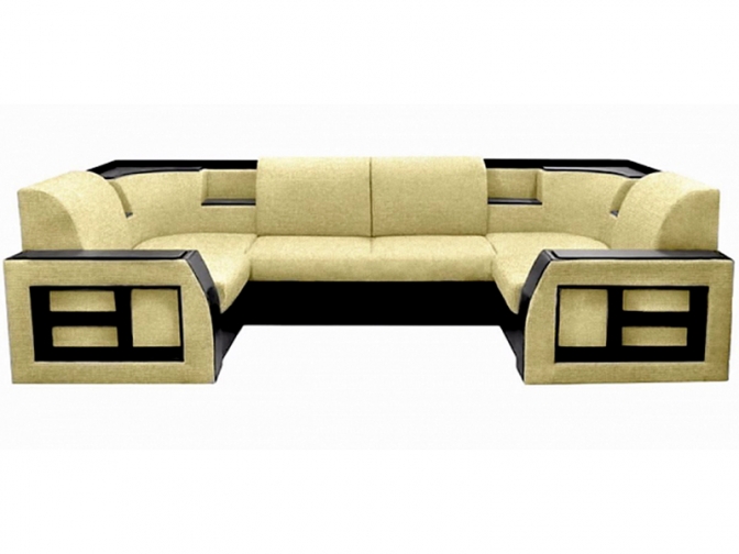 Угловой П-образный диван Ника-2 (Классик-23) беж