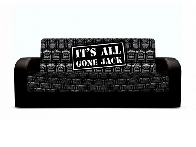 Диван книжка с принтом Джек закругленные подлокотники