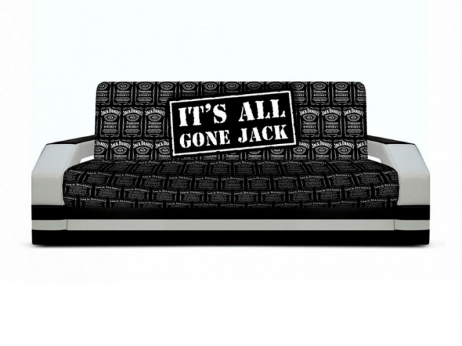 Диван книжка с принтом Джек подлокотники с подсветкой