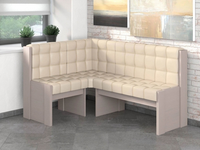 Скамья угловая Квадро бодега/крем