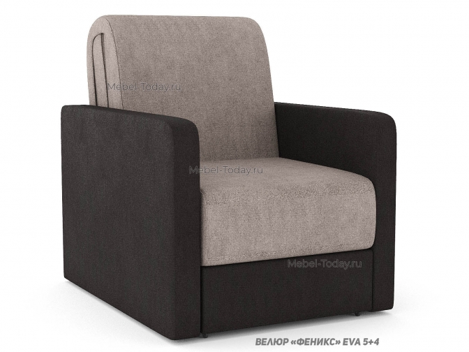 Кресло-кровать Аккорд Люкс, спальное место 60х194 см, механизм аккордеон с ровным матрасом (без перепадов)