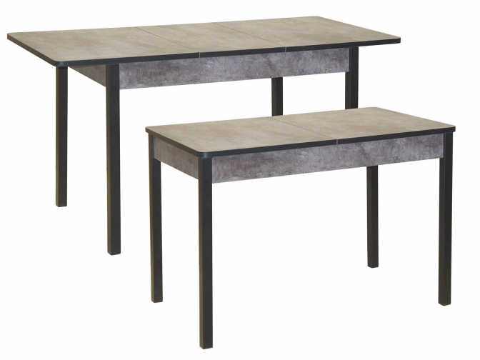 Стол обеденный раздвижной Сканд-2 цемент темный