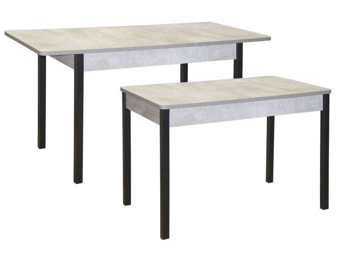 Стол обеденный раздвижной Сканд-2 цемент светый