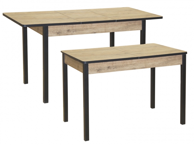 Стол обеденный раздвижной Сканд дуб Веллингтон