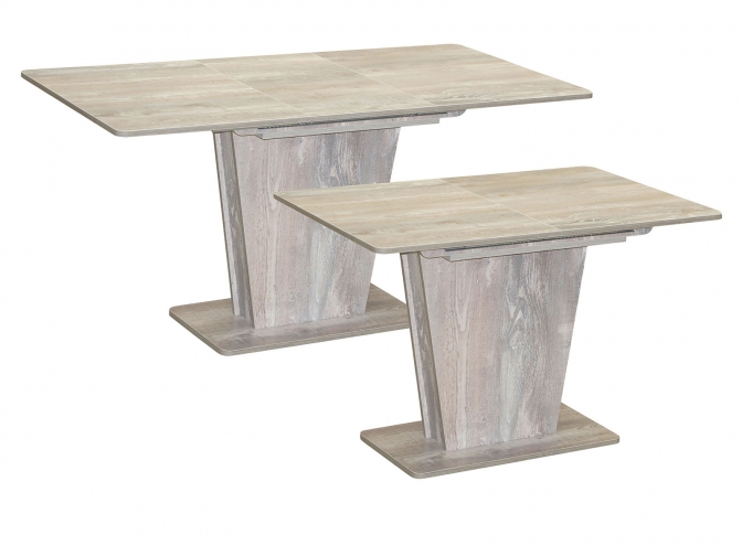 Стол обеденный раздвижной Эстетика бетон пайн темный