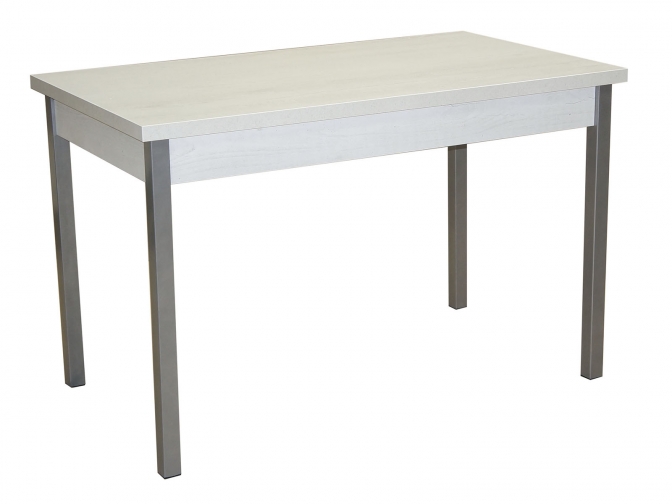 Стол обеденный раздвижной Бродвей бетон пайн белый