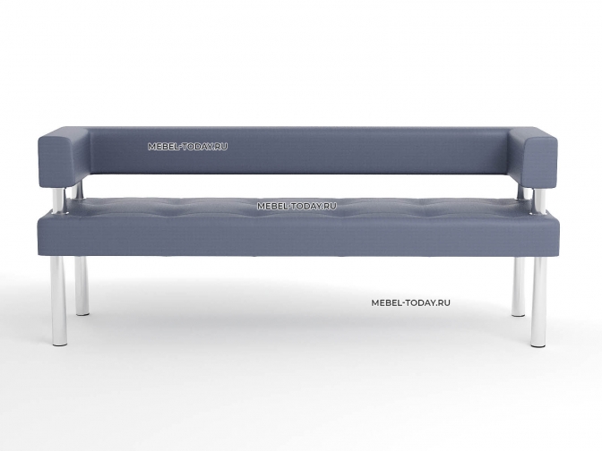 Диван офисный большой Business 180 экокожа с боковинками