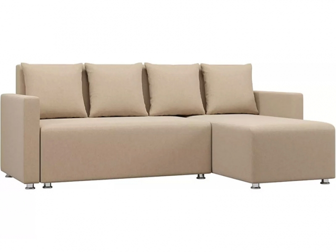 Угловой диван Каир рогожка бежевая