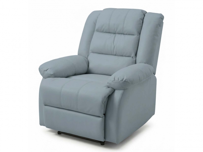 Кресло-реклайнер Звезда 1 серый с крутящимся механизмом