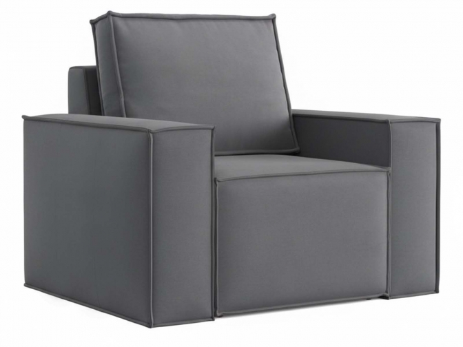 Кресло без механизма Лофт Люкс серый