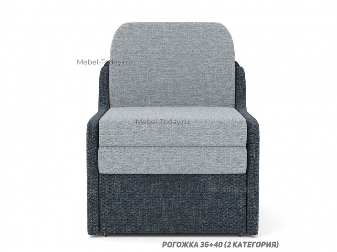 Узкое компактное кресло-кровать Марина 60 см без подлокотников с выкатным спальным местом