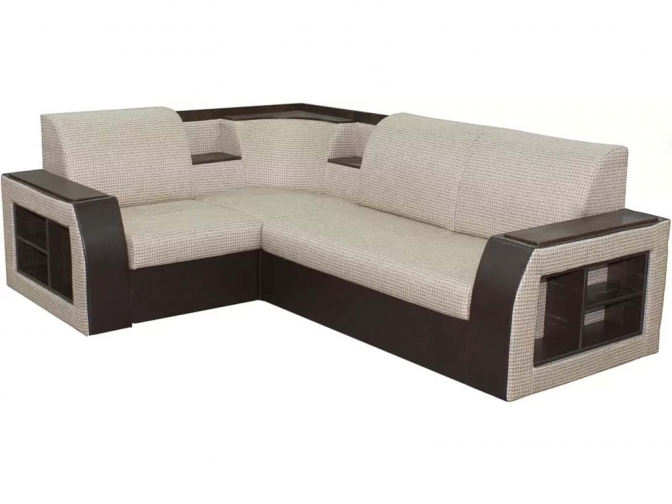 Угловой диван Ника-2 (Классик-23) светлое золото