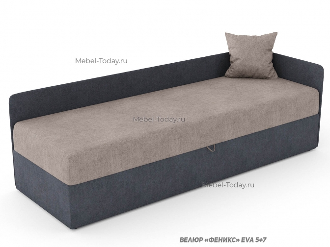 Диван тахта угловая Кристина 70*190 см с ящиком для белья. Ортопедический, пружинный или ППУ наполнитель