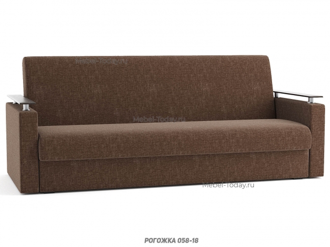 Диван книжка Шарк с деревянными накладками, спальное место 132*184, наполнитель ППУ, пружинный или ортопедический