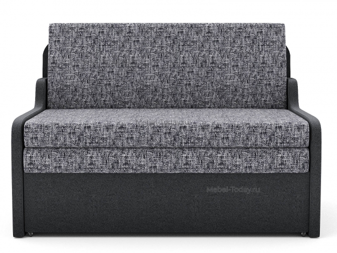 Диван Марина 120 БП (без подлокотников) выкатной на металлокаркасе обивка флок серый или коричневый