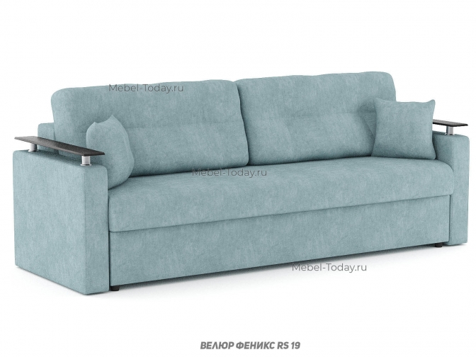 Диван Шарк еврокнижка / пантограф, наполнитель ППУ / пружинный / ортопедический, обивка велюр