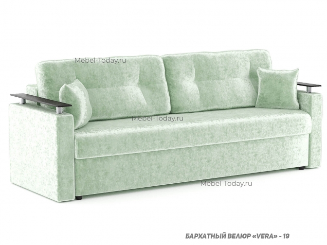 Диван Шарк еврокнижка, спальное место 140 на 190, обивка бархатный велюр