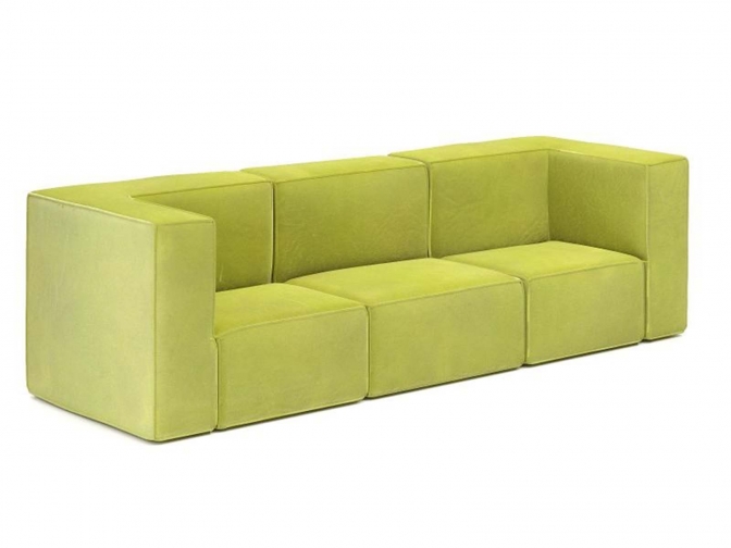 Диван Флэт нераскладной (велюр кабрио-28)