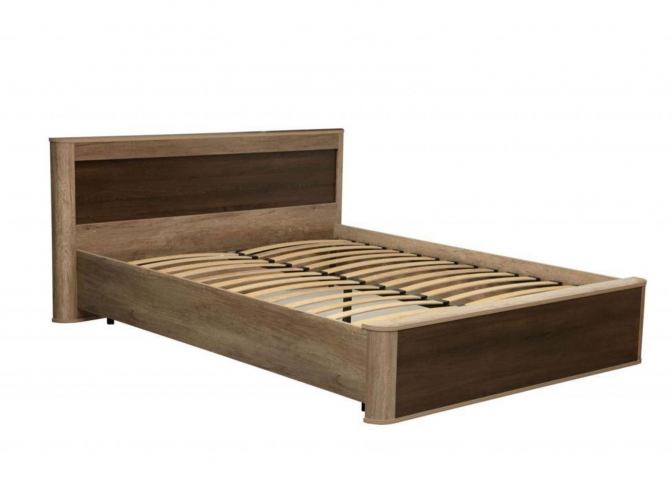 Кровать Фантазия 34.25-02 с ортопедическим основанием дуб каньон