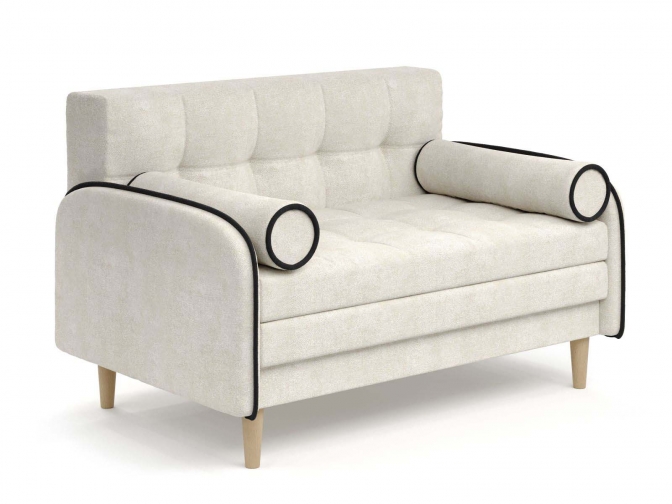 Диван Монро с деревянными опорами (велюр энерджи 810-2 + черный)