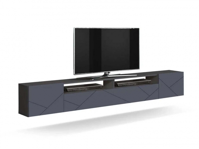 Тумба под ТВ Прага с фрезеровкой Диамант