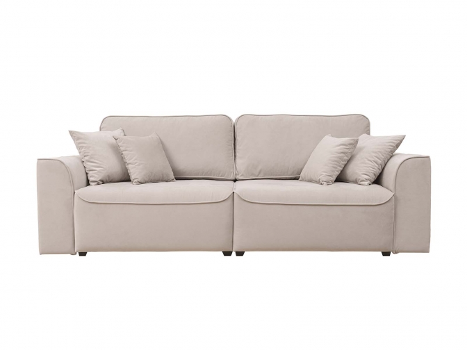 Диван еврокнижка Рафаэль (Велюр Бежевый)