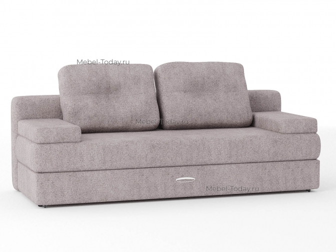 Диван еврокнижка Амстердам мини люкс серый