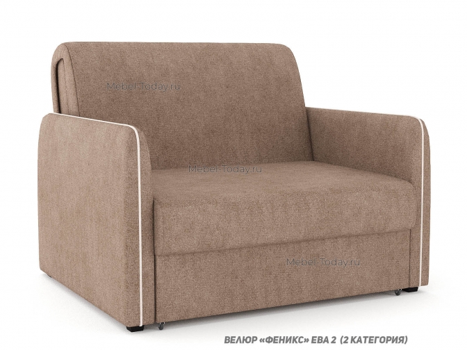 Кресло-кровать раскладное Слим, механизм аккордеон, Спальное место 80*194 см, ящик для белья