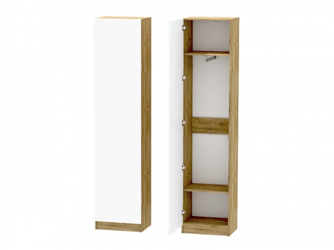 Пенал Иннэс-10, дуб крафт золотой/белый