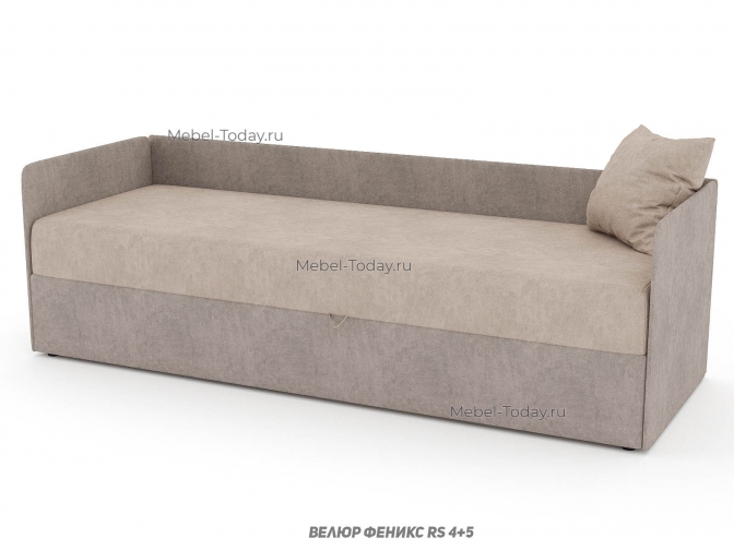 Мини диван тахта Кристина с тремя спинками, спальное место: 70*190 см с ящиком для белья