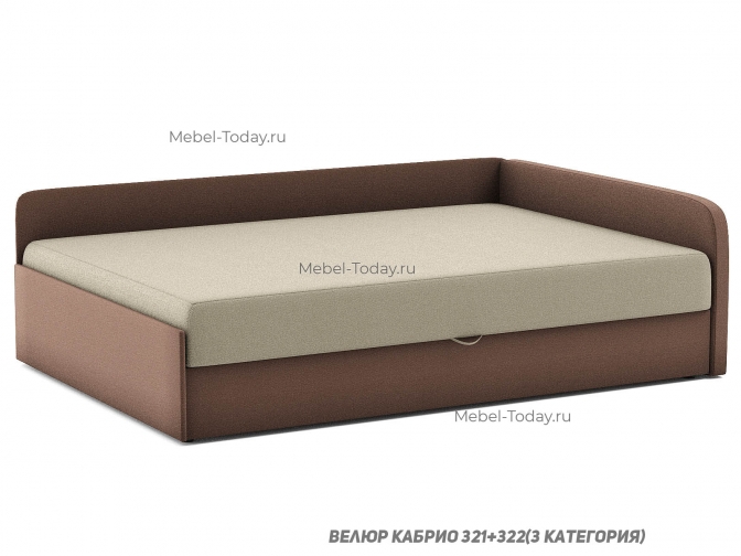 Диван-тахта Юлия Люкс угловая с прямой спинкой 140 см